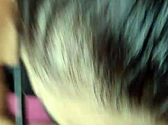 She gives a blowjob to the little 18+ head