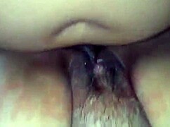 blonde babe gets cum on her ass