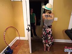 hey skinny hotties lauren and pixie pie, wanna share that dick for sucking and banging?