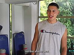 Amateur Cuckold Wife Sucks And Fucks Ebony Gym Trainer In Quickie. Cum Swallowed In Homemade Video