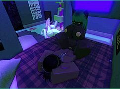 Viper fucks candy and her demi-human kittens