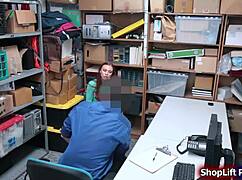 Busty Shoplifter Rammed By Store Officer