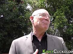 Cuckolding Milf's Booty And Jugs Get Sprayed In Humiliation?