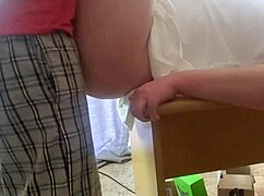 I'm getting a close up office table fuck with ass shaking and cum.