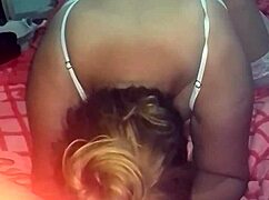 Grabo de frente con el celular como cogi con rubia de lenceria sexy