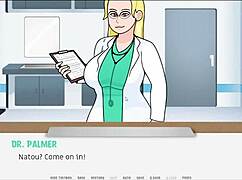 the doctor examines tits in hospital cartoon