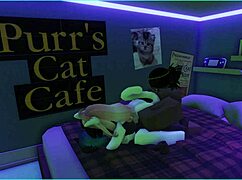 Viper fucks candy and her demi-human kittens