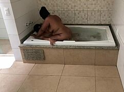 relaxing in bathtub, i gave ass to young guy