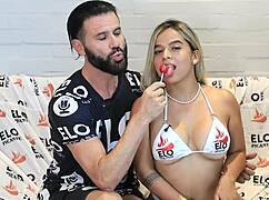 Annie Marin seksi odada Kolombiyalı casting mülakatı previewu