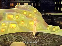 hey, you think kagamine rin as a snowman in project diva looks hot with that full nude mod on her big ass and tits?