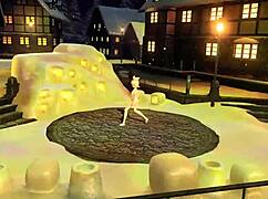 hey, you think kagamine rin as a snowman in project diva looks hot with that full nude mod on her big ass and tits?