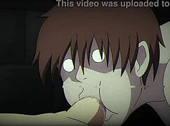 In Resident Evil parody, character eagerly sucks cock with intense detail.