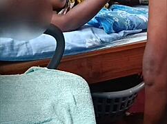 african amateur couple in sheer outfit with big cumshot