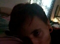 Woman performs oral on large penis.