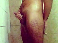 two orgasms in the shower with cum dripping!