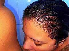 i caught the hot brazilian babe by surprise in the bath and fucked her