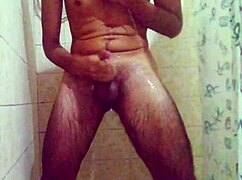 two orgasms in the shower with cum dripping!