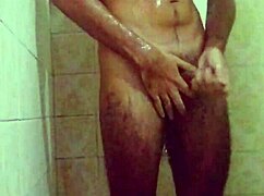 two orgasms in the shower with cum dripping!