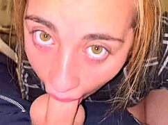 Amazing Bimbo Whore Gags On Sloppy Deepthroat Throatpie!