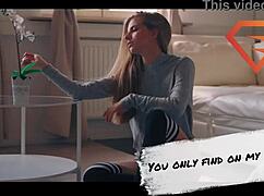 emelie crystal tests her girlfriend's vibrator, leading to intense masturbation and orgasm