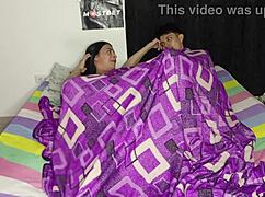 this young colombian guy masturbates watching spanish porn on his phone until his stepmom steps in to help with fucking