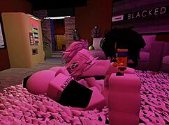 Horny fan subtly fucks in roblox world