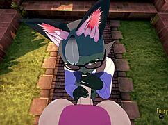 Mewtwo Raymond'a oral veriyor ve anal iç dölleme yapıyor