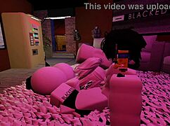 Horny fan subtly fucks in roblox world