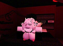 Horny fan subtly fucks in roblox world