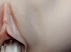 Fake Cock Penetrates Her Hairless Pussy in a Double Penetration Fetish Scene