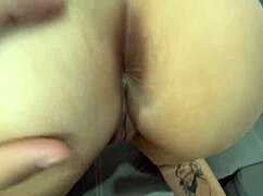 In this POV, I insert the anal plug into the big-assed unfaithful woman's butt.