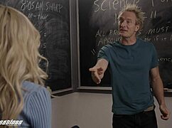 Freshman College Girl Step Sister Sucks In Classroom Quickie.