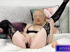 revealme kinky italian milfs wild dildo play with stockings fetish 😈