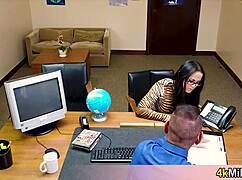 geeky asian secretary giving head for a promotion and she is doing it like a pro 😏