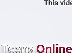 Two british students in a uniform race