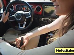 Horny blonde teen gives wet blowjob to friend Chloe Rose