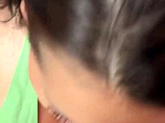 Big tits babe sucks big cock like a queen with rimjob!