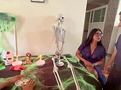 halloween night with big clit licking and doggystyle fun