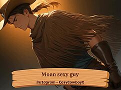 Cowok seksi mengerang