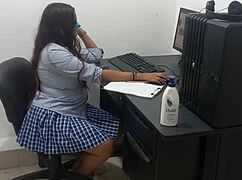 18 Years Old And Im Studying My Computer Classes Scantily Clad Because Im Hot!
