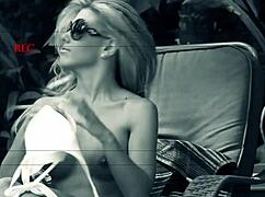 aubrey adams rubbing and fucking outdoors in the sun