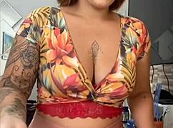 Cleaning house with pussy exposed