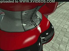 shemale dominates girl in slut vendor gloryhole scene on webcam in second life cartoon style