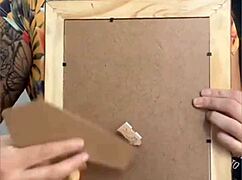 Cleaning house with pussy exposed