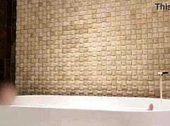 Luxury Hotel Bath Time With Brunette Amateur