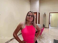 Blonde Wife Gets Fucked By Others And Drinks Milk In Her Mouth!