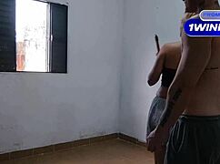 Blonde Slut Performs Deepthroat Bareback After Cleaning