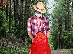 Little Red Riding Hood Riding In Cosplay For Cum!