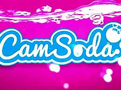 Beautiful chubby Ruby May displays big tits on cam during sexy webcam show.