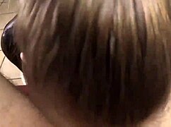 Brunette Gives Intense Blowjob